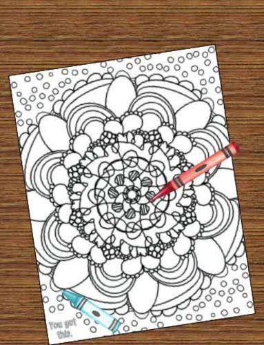 Mandala Coloring Pages by Hanging with the Counselor | TPT