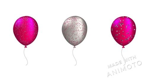 Silver & Hot Pink Balloons Clipart by Fantasy Cliparts | TPT