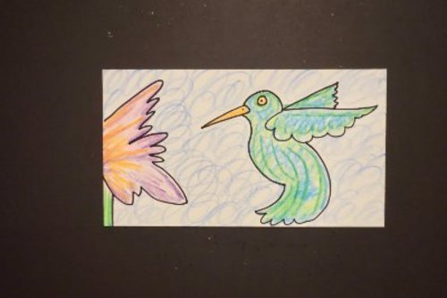 Preview of Let's Draw a Hummingbird!