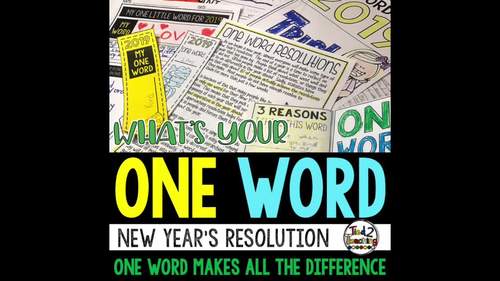 New Years Resolution One Word One Word New Years Resolutions And New Years Activities 2022 And Goal Setting