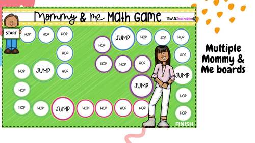 Mommy & Me Math Game by One Idea Later | TPT
