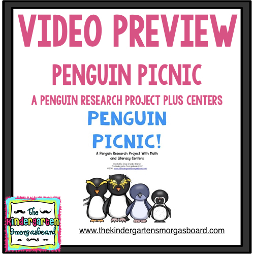 Preview of Video Preview: Penguin Picnic!  A Penguin Research Project & Centers