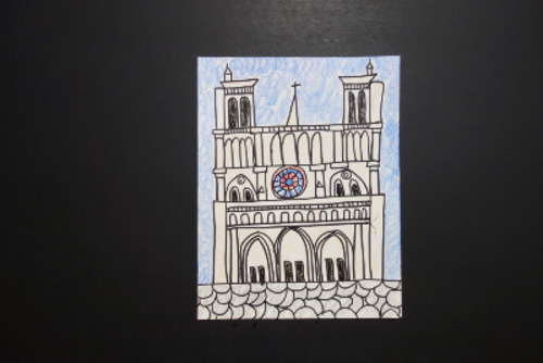 Preview of Let's Draw Notre Dame Cathedral!