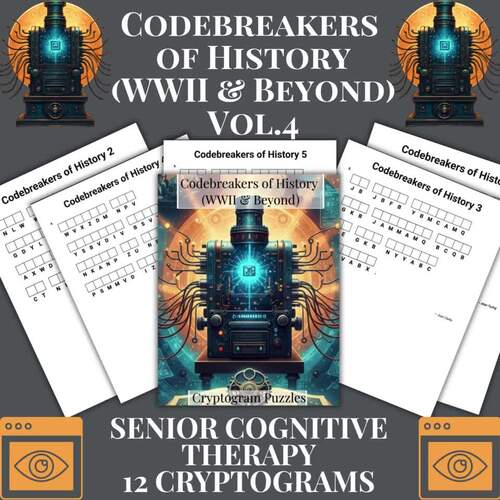 WWII Codebreakers Cryptograms | History & STEM Logic Puzzles Vol.4