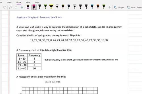 Preview of Stem and Leaf Plots (lesson video)