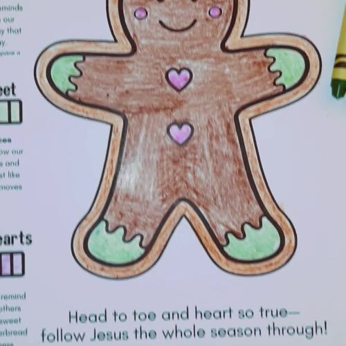Living By Faith Gingerbread Man Christmas Activity | Hands-On Holiday ...