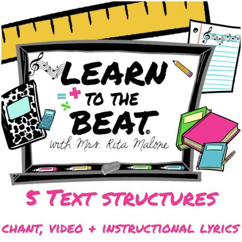 Preview of Text Structure Chant by Learn to the Beat with Rita Malone