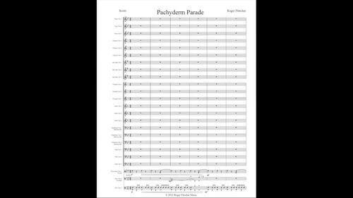 ^Pachyderm Parade (Tiered Tunes #3) .5 / 1.5 / 2 by Roger Fletcher Music
