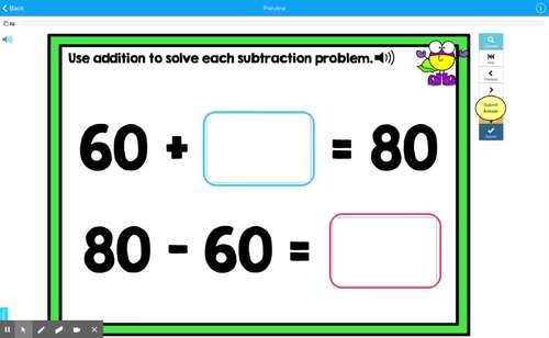 2-Digit Subtraction Math Boom Cards