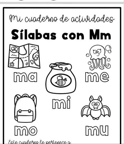 Silabas con M ma me mi mo mu by La Maestra Pati Bilingue | TPT