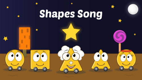 Preview of The Shape Song : Math Song Video 1 for Kids Aged 3 to 6