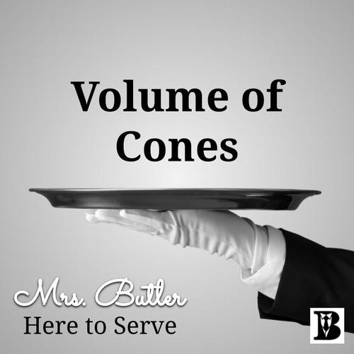 Preview of Volume of Cones Video