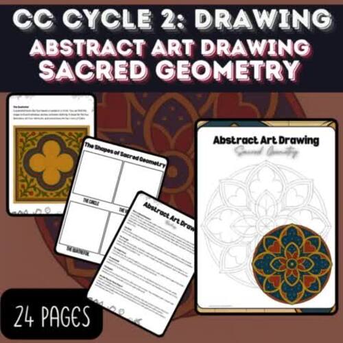 Abstract Art Drawing - Sacred Geometry - CC Cycle 2: Drawing | TPT