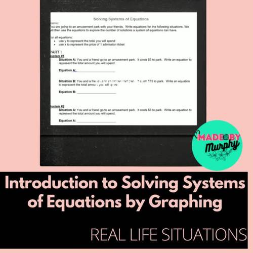 Intro to 8 EEC 7 & 8 - Introduction to Solving Systems of Equations by ...