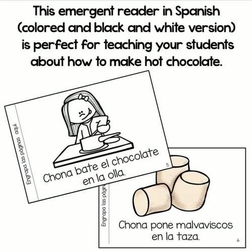How to Make Hot Chocolate in Spanish Emergent ReaderCómo hacer chocolate