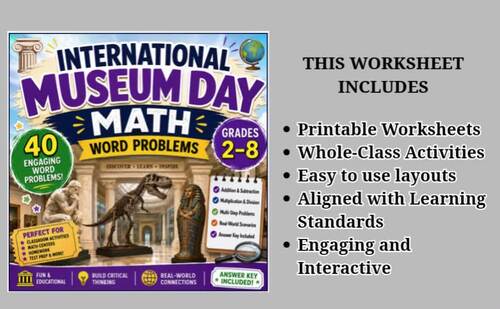 International Museum Day Math Word Problems | Grades 2–8 Activities