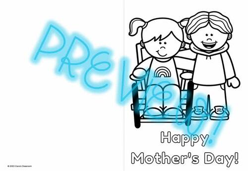 Mother's Day Card Templates by Ciara's Classroom | TPT