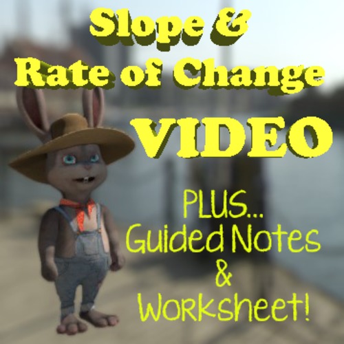 Preview of Slope and Rate of Change Video