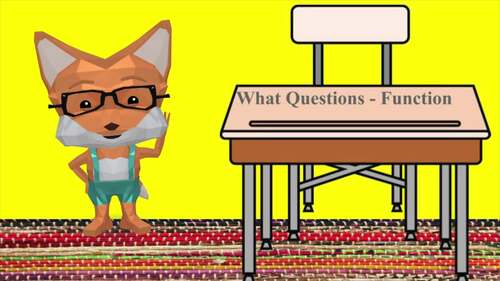 Preview of Animated Video: ABLLS-R H11 What Questions for "FUNCTION" (Of feature, function