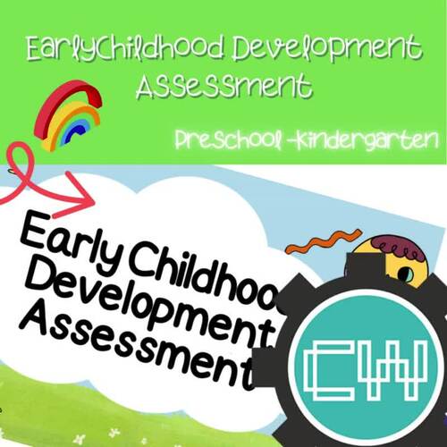 Early Childhood Development Assessment by Creative Worksheets TPT