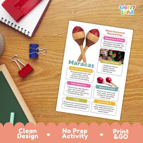 Maracas Music Instrument Research | South America Geography Activity ...