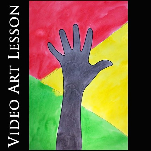Preview of BLACK HISTORY MONTH Activity & Art Lesson | Drawing & Painting HAND Project