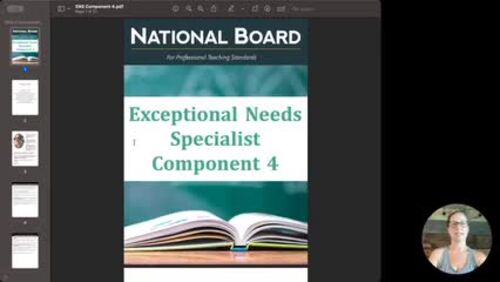 National Board Exceptional Needs Specialist Component 4 Study Guide