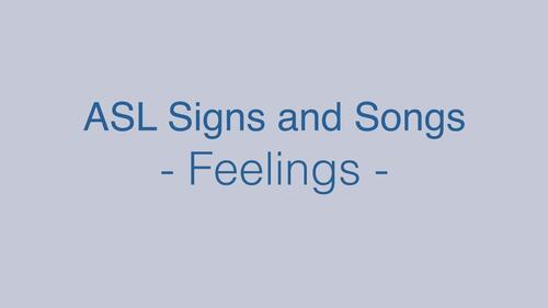 Preview of ASL: Feelings - Happy, sad, scared...