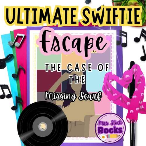 Taylor Swift Themed Escape Room by Mrs Stock Rocks | TPT