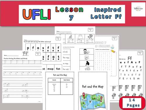 UFLI Lesson 7 Inspired Bundle for Reading Spelling and Handwriting ...