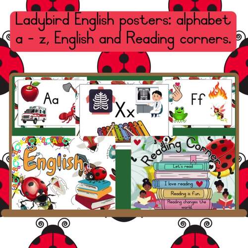 Ladybird theme English posters by Gizelle Geyer | TPT