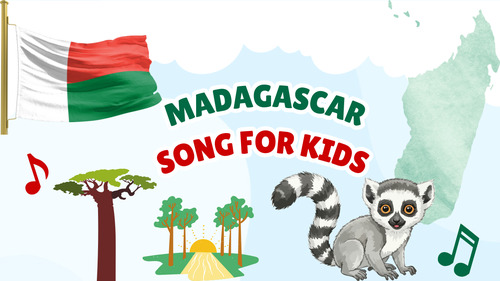 Preview of Madagascar Song for Kids | Country Study Video, MP3 & Lyrics PDF