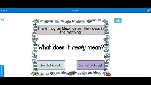 Idioms for Winter BOOM Cards by Old School Speech | TPT