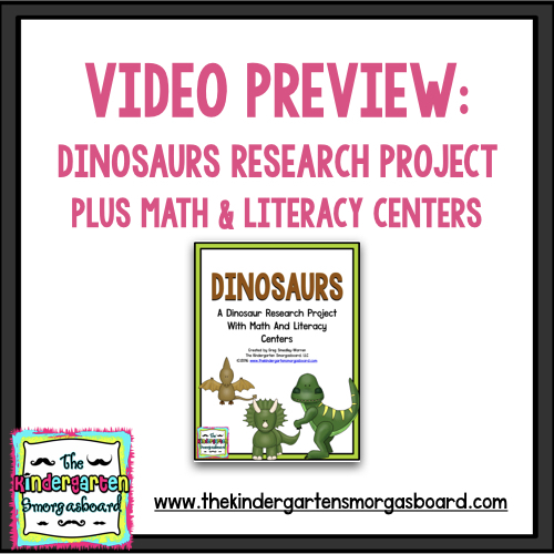 Preview of Video Preview: Dinosaurs Research And Writing Project