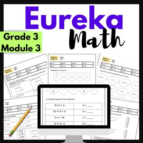 Engage NY {Eureka} Math Grade 3 Module 3 Review Packet Multiplication