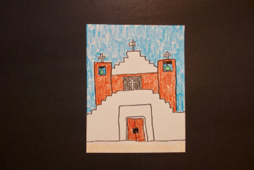 Preview of Let's Draw Mission San Geronimo de Taos!   (New Mexico)