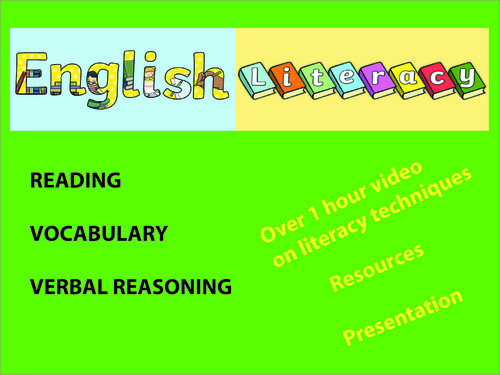 Preview of Complete guide to English Literacy (Reading, Vocabulary and Verbal Reasoning)
