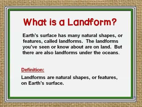 Landforms PowerPoint by CarolJ Creations | TPT