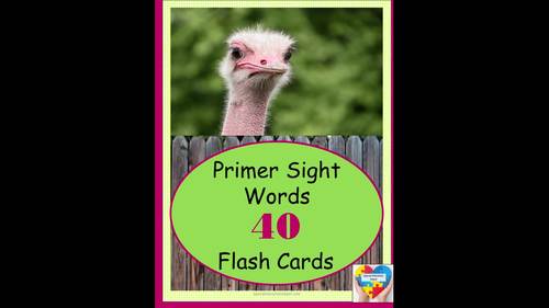 Primer Sight Word Flash Cards by Special Education Depot | TPT