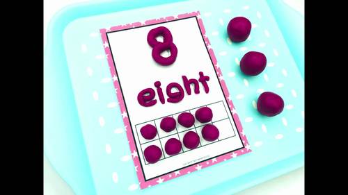 Play Dough Number Mats 1 to 20 by Tech Teacher Pto3 | TPT