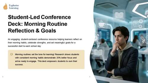 Student Led Conference Deck Morning Routine : Classroom Resource ...