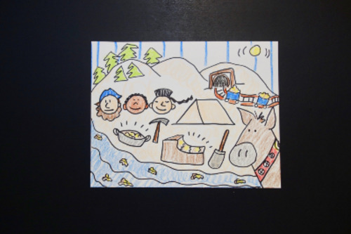 Preview of Let's Draw a Mining Camp!   (Gold Rush - 1800's)