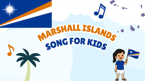 Preview of Marshall Islands Song for Kids | Country Study Video, MP3 & Lyrics PDF