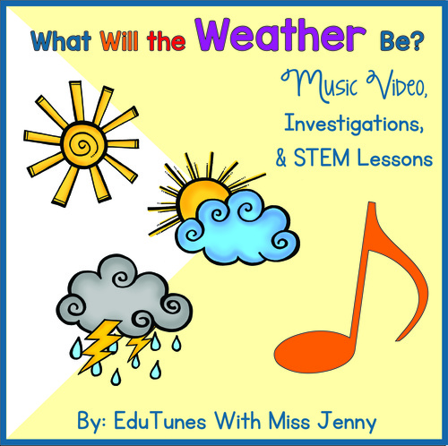 Preview of Weather Music Video Science Investigations and STEM Projects
