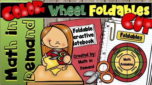 Preview of Math Wheel Foldables