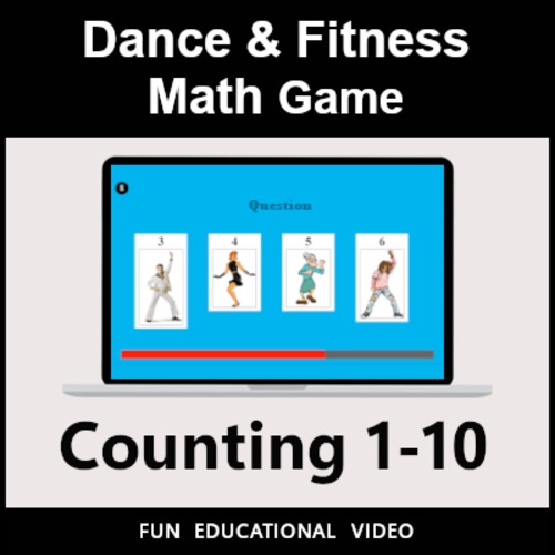 Preview of Counting Apples - Math Dance Game & Math Fitness Game - Math Video