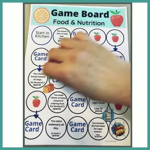 Health Games for Middle School - Fun Nutrition Activity FCS ...