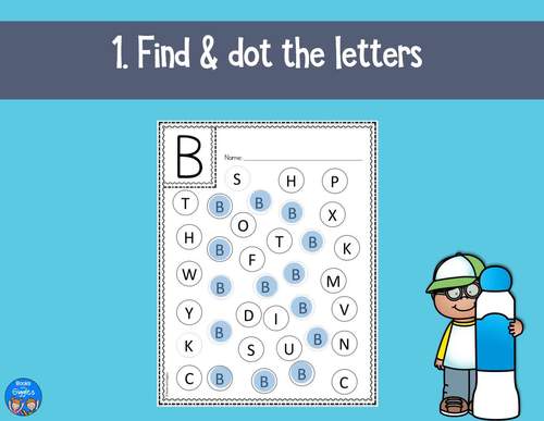 Free Alphabet Worksheets for Stamp Markers - Spring Edition