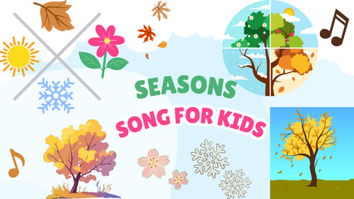 Preview of Seasons Song for Kids | 4 Seasons | Weather & Science Song