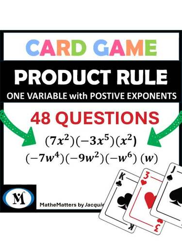 Product Rule Monomial x Monomial | Laws of Exponents | Positive Exponents